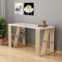 Hanah Home Mesa de Estudio Blanco y Roble